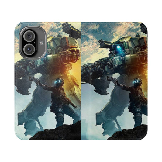 A sleek and durable phone case cover inspired by the futuristic helmets worn by Pilots in the Titanfall video game series.