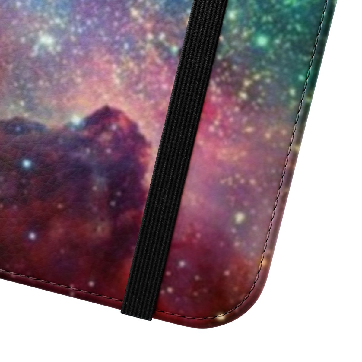 Celestial-Inspired Galaxy Phone Case with Planets, Stars, and Cosmic Designs - Close Up