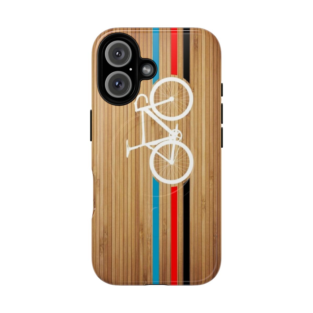 Vibrant vintage-style Velodrome-inspired design on a durable magnetic phone case.