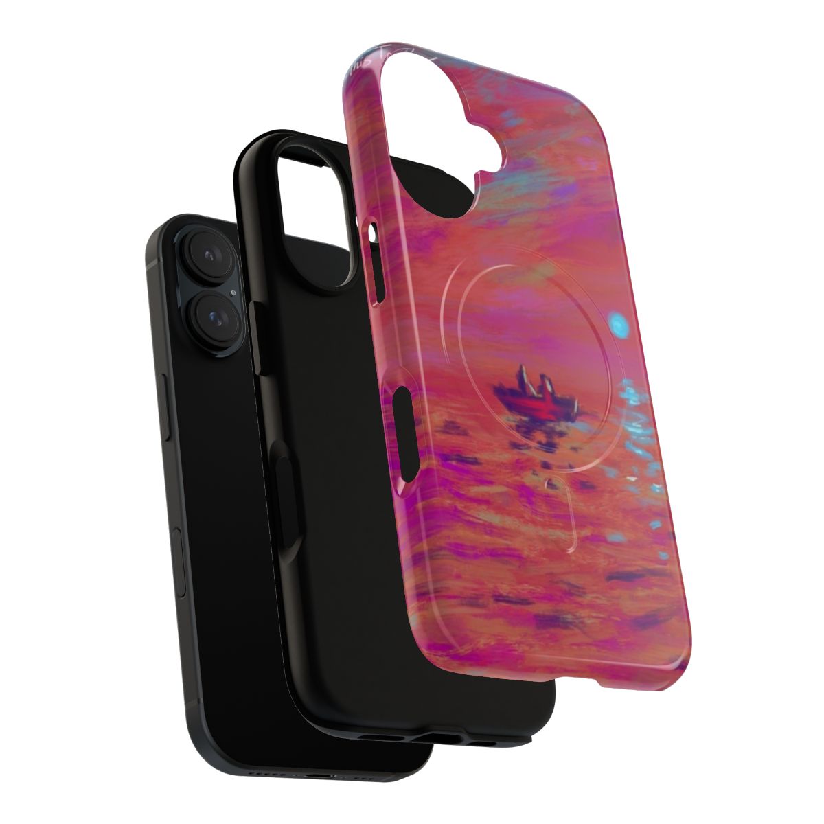 Magnetic phone case featuring Santan Dave's album art - Layers