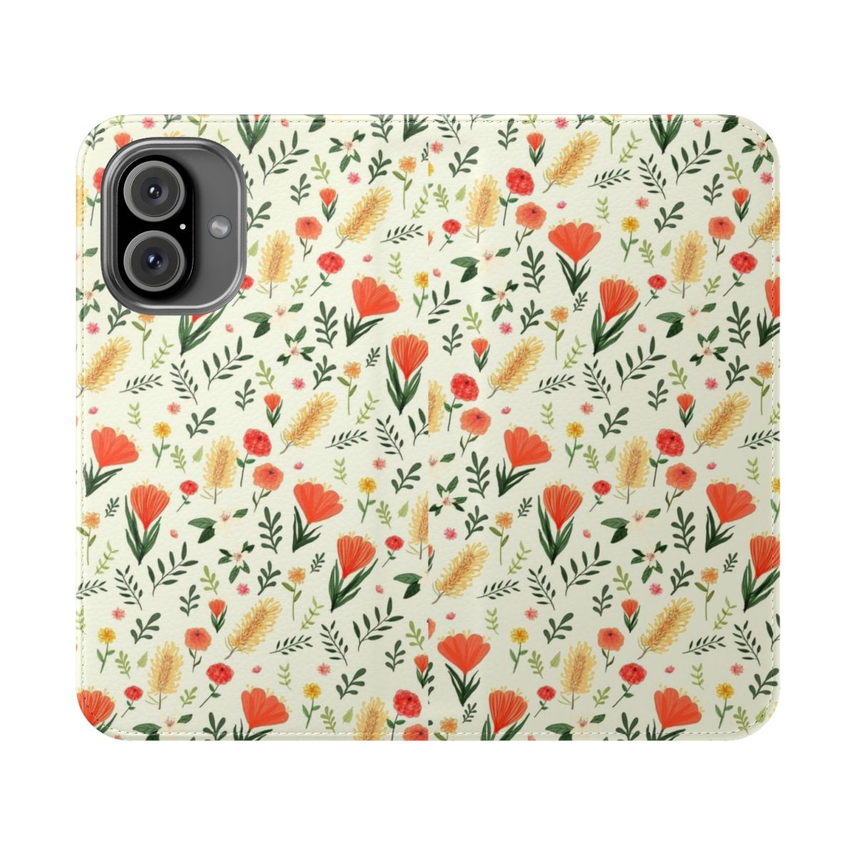 Colorful and vibrant floral phone case featuring beautiful Australian native flowers