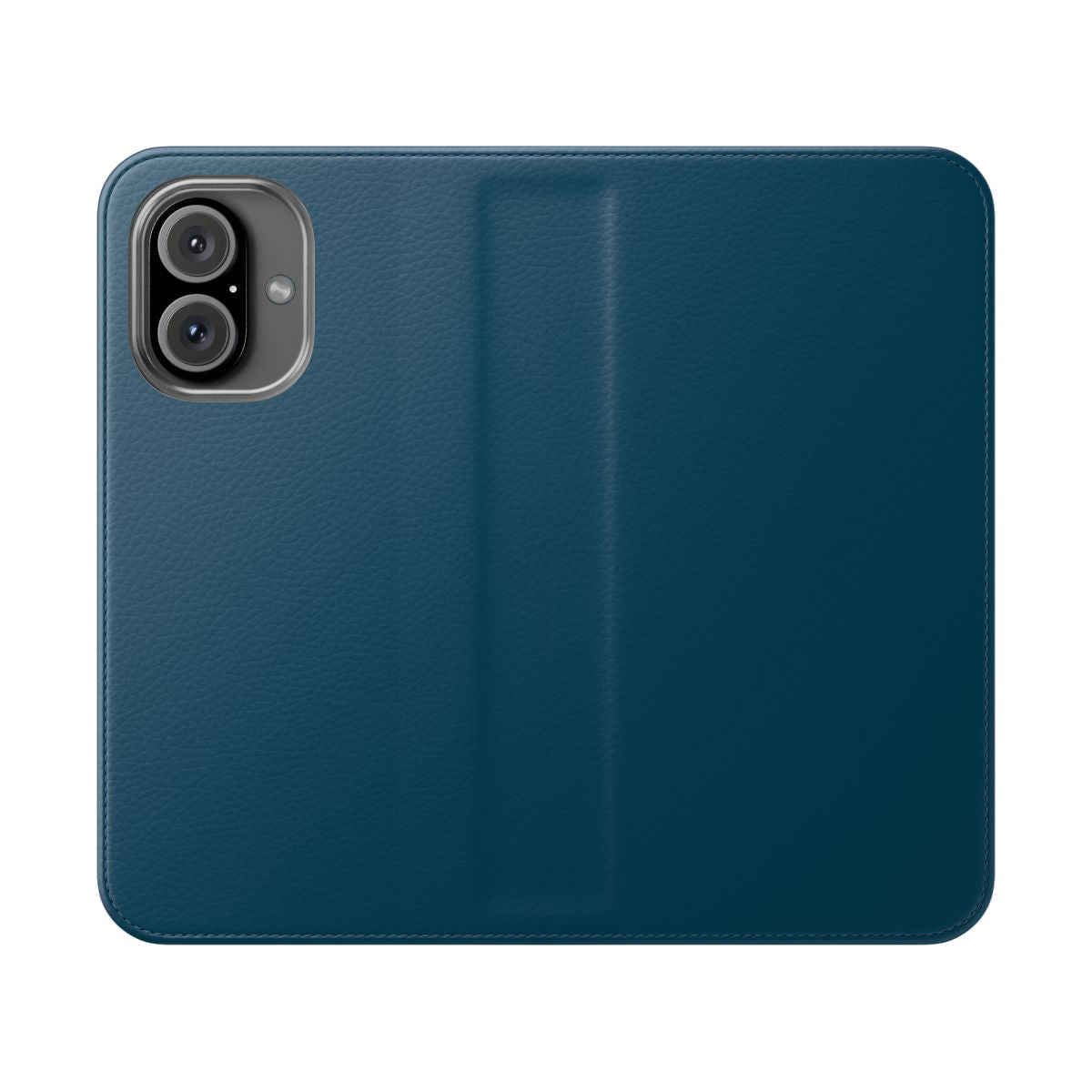 Deep ocean blue phone case with a minimalist, colorful design