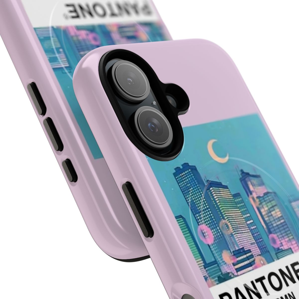 Retro 90s aesthetic phone case with vintage cartoon style design - Detail