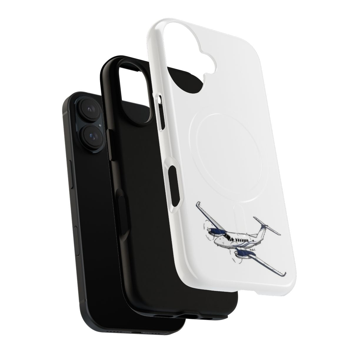 Cessna bush plane-inspired magnetic tough phone case - Layers