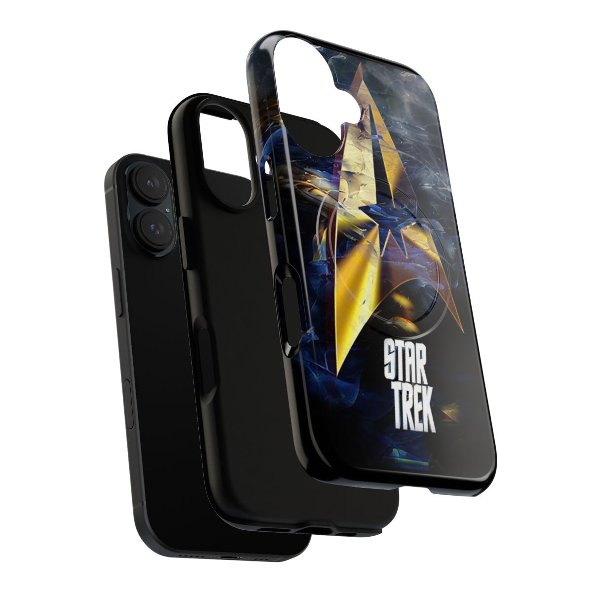 Magnetic tough phone case featuring a William Shatner-inspired Star Trek design - Layers