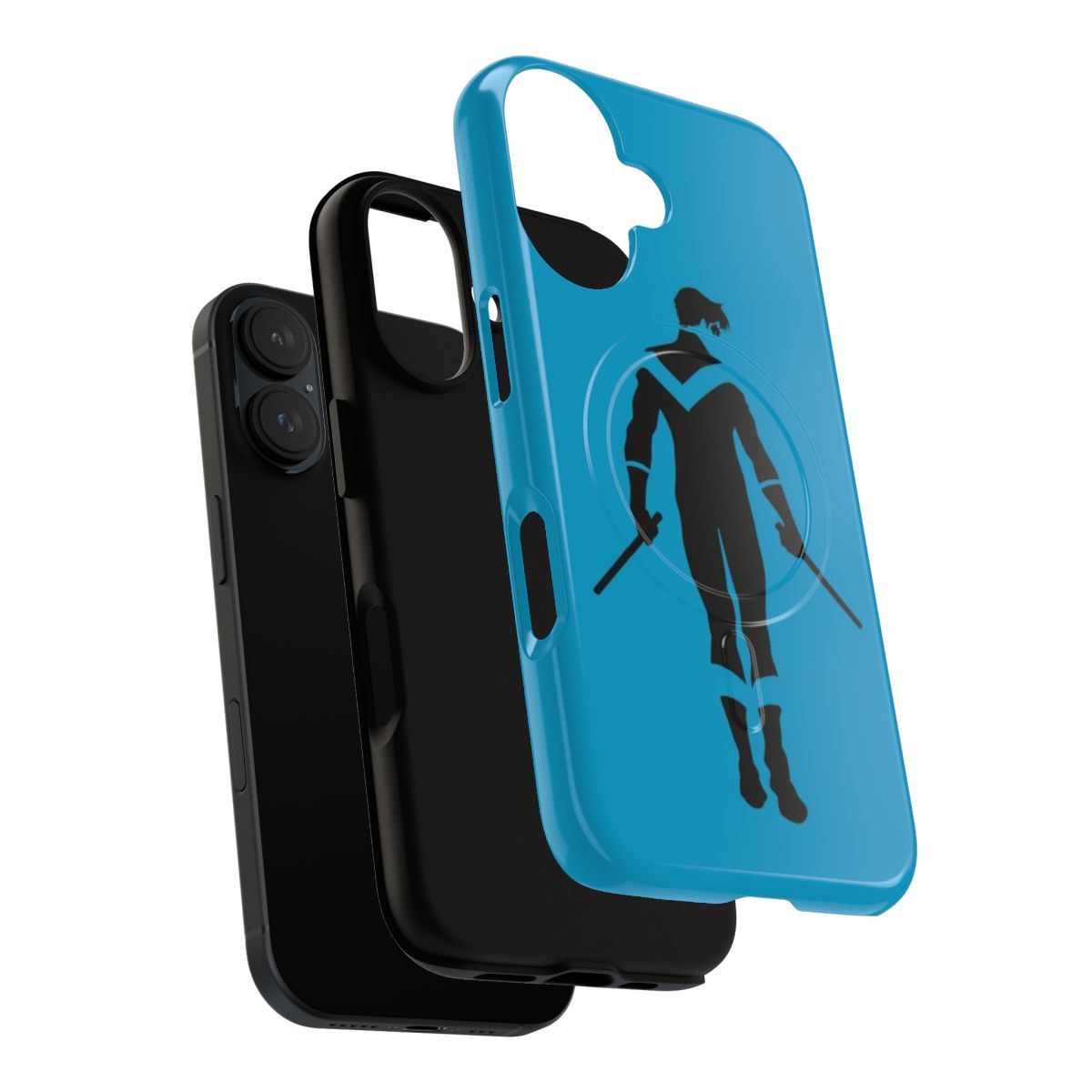 Nightwing-inspired minimalist phone case with a clean, modern design - Layers