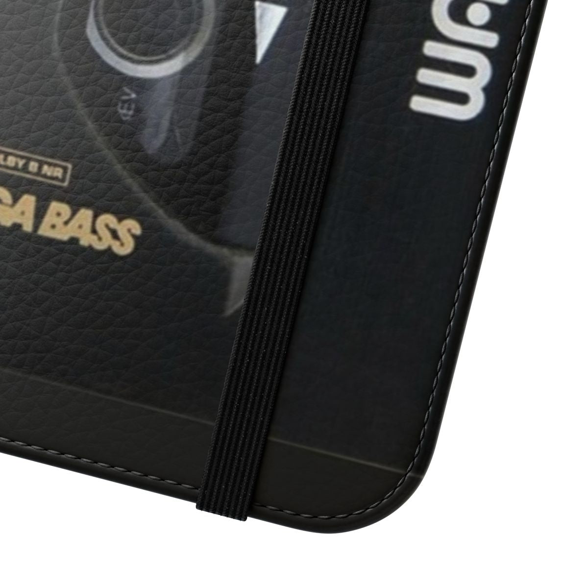 Retro music-inspired flip cover phone case for smartphones - Close Up