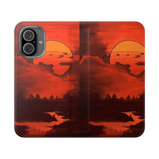 Apocalypse Now Inspired Illustration Flip Phone Case