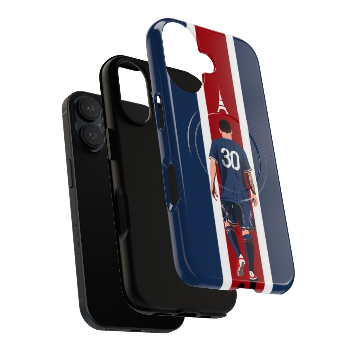 Messi-themed phone case with magnetic protection - Layers