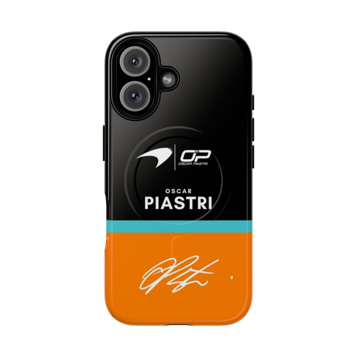 Oscar Piastri inspired McLaren Formula 1 phone case with magnetic tough design