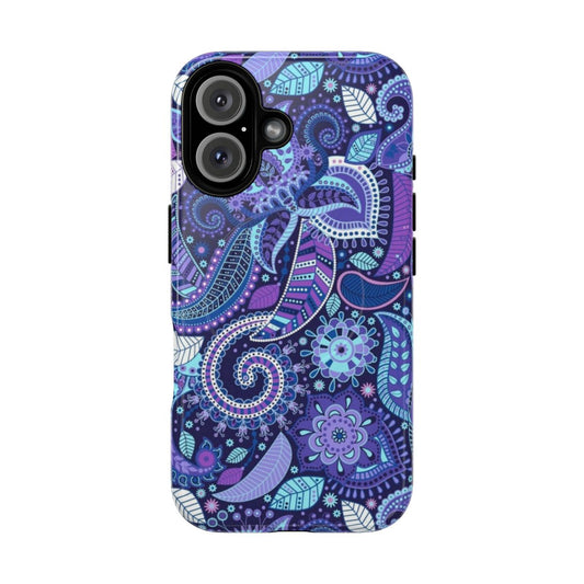 Purple paisley pattern phone case, inspired by Vera Bradley designs