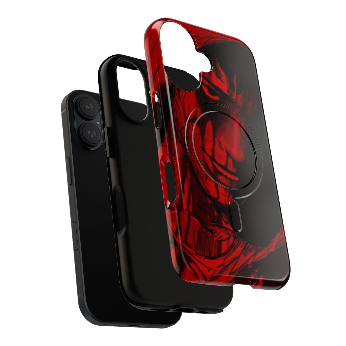 Horror-themed magnetic tough phone case featuring Cry of Fear game artwork - Layers