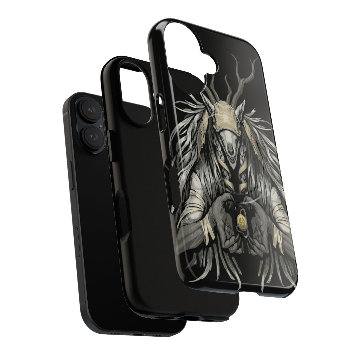 Bloodborne-themed phone case with a magnetic closure and tough construction - Layers