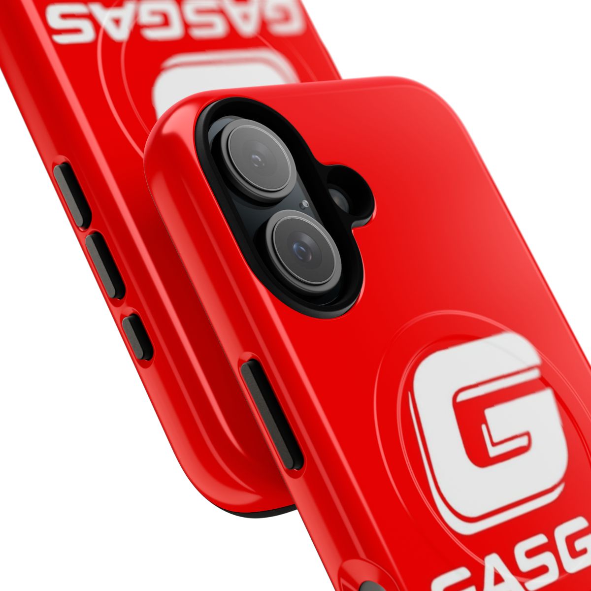 Tough phone case with GasGas motorcycle logo and design - Detail