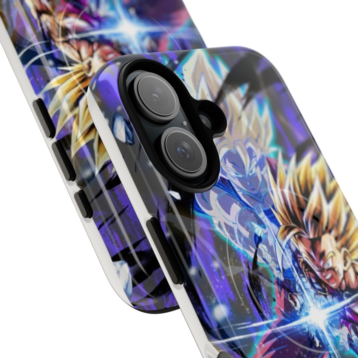 Anime-inspired phone case featuring Super Saiyan 2 Gohan from the Dragon Ball Z series - Detail