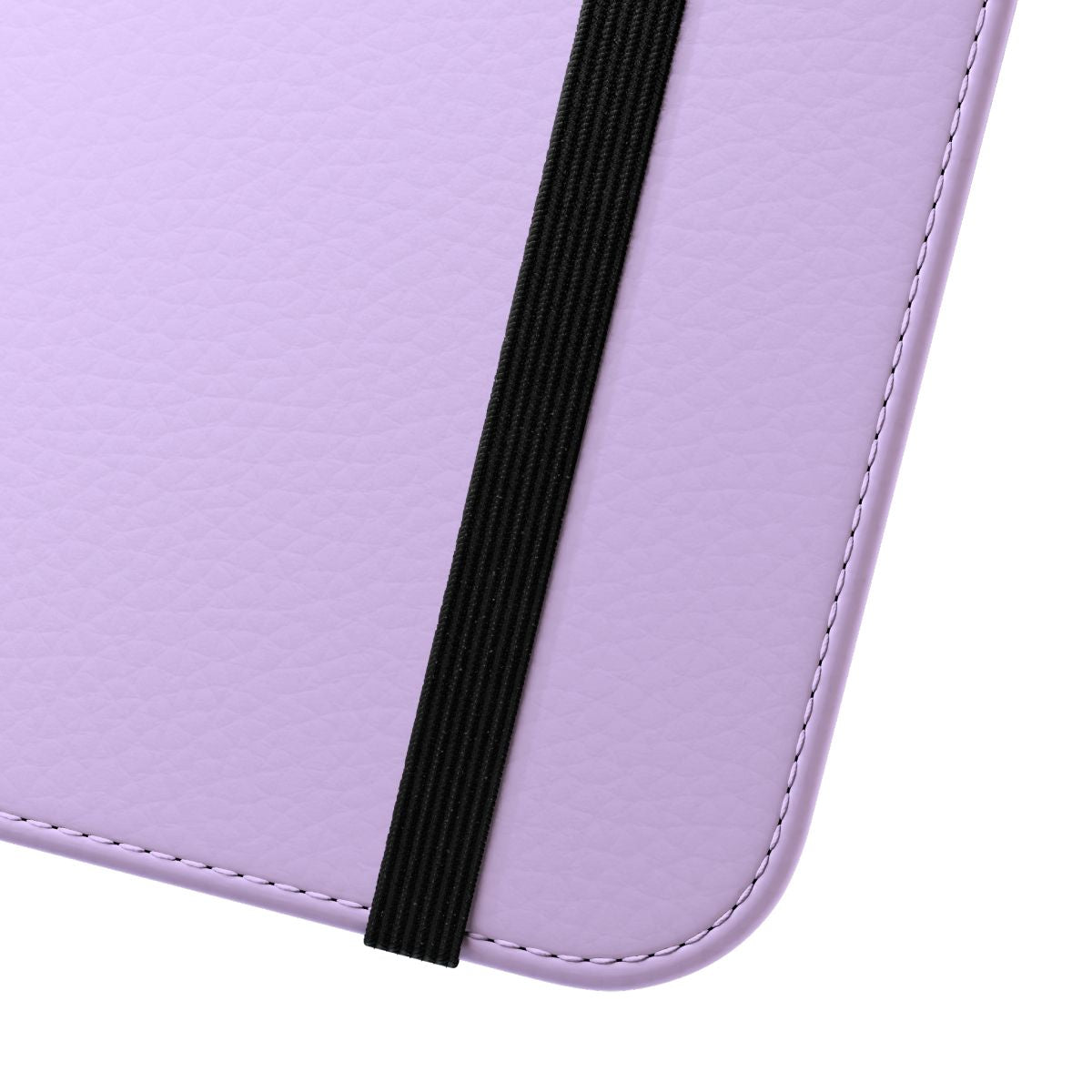 Pale lilac solid color flip cover phone case - Close Up