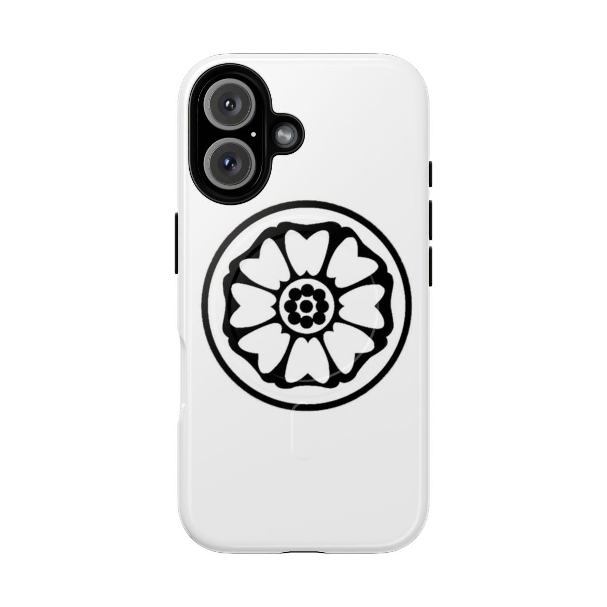 Magnetic tough phone case featuring the iconic White Lotus symbol from the beloved anime series Avatar: The Last Airbender.