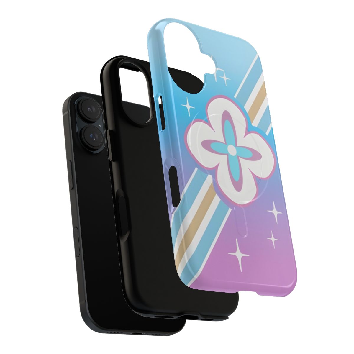 Honkai Star Rail inspired magnetic tough phone case with March 7th design - Layers