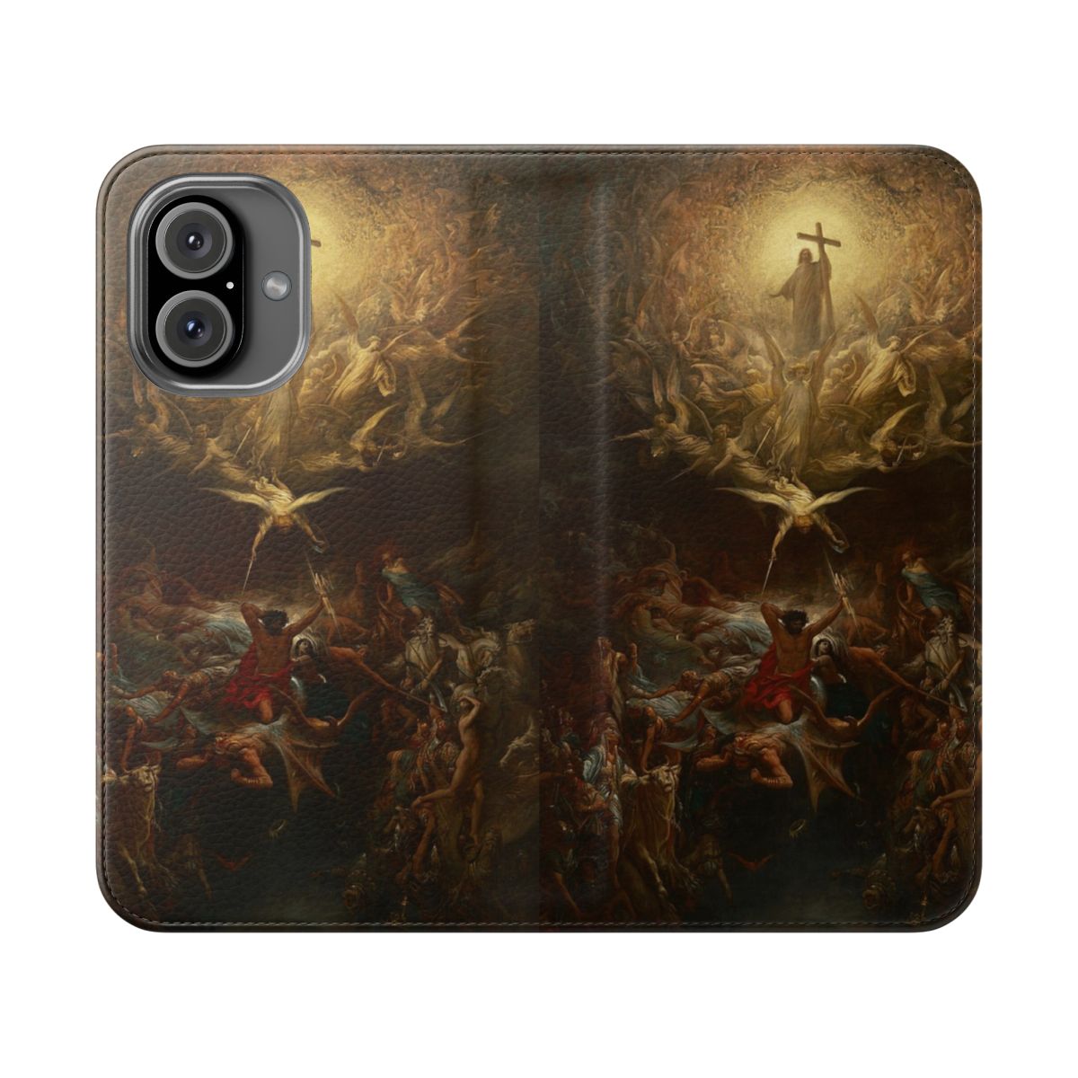 Gustave Doré inspired Christian art phone case featuring "The Triumph of Christianity over Paganism"