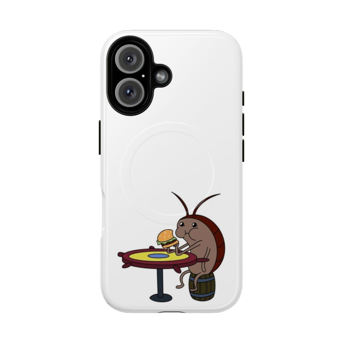 Spongebob inspired magnetic tough phone case with funny cartoon meme design