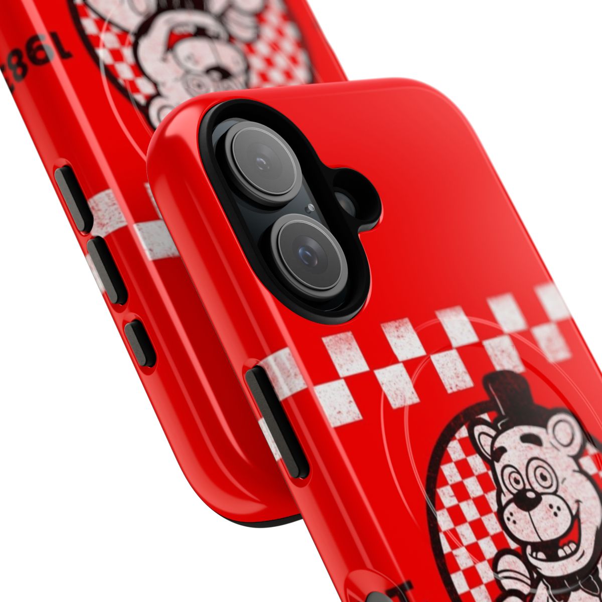 Freddy Fazbear's Pizza-themed phone case with animatronic bear design - Detail