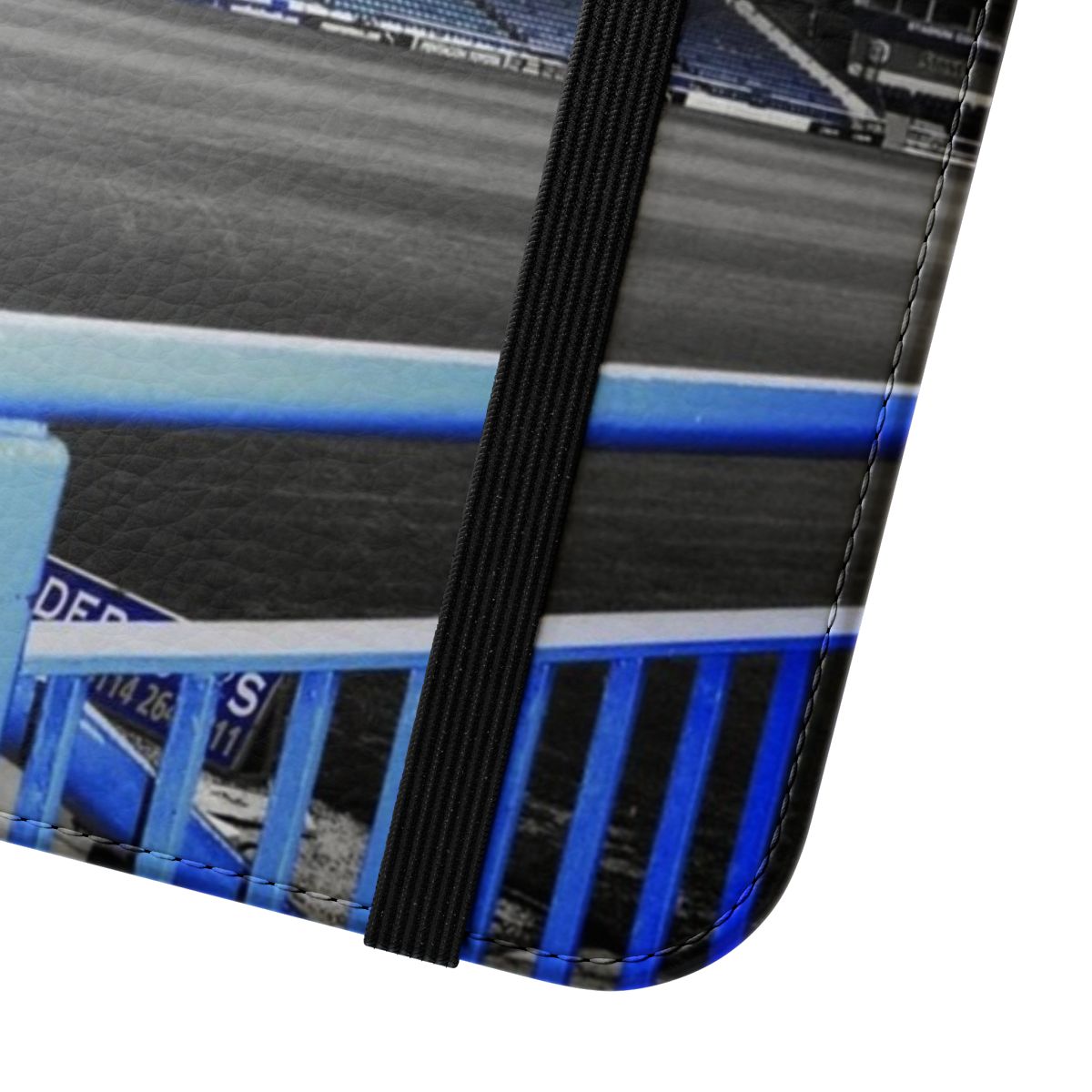 Flip cover phone case featuring the Sheffield Wednesday FC logo - Close Up