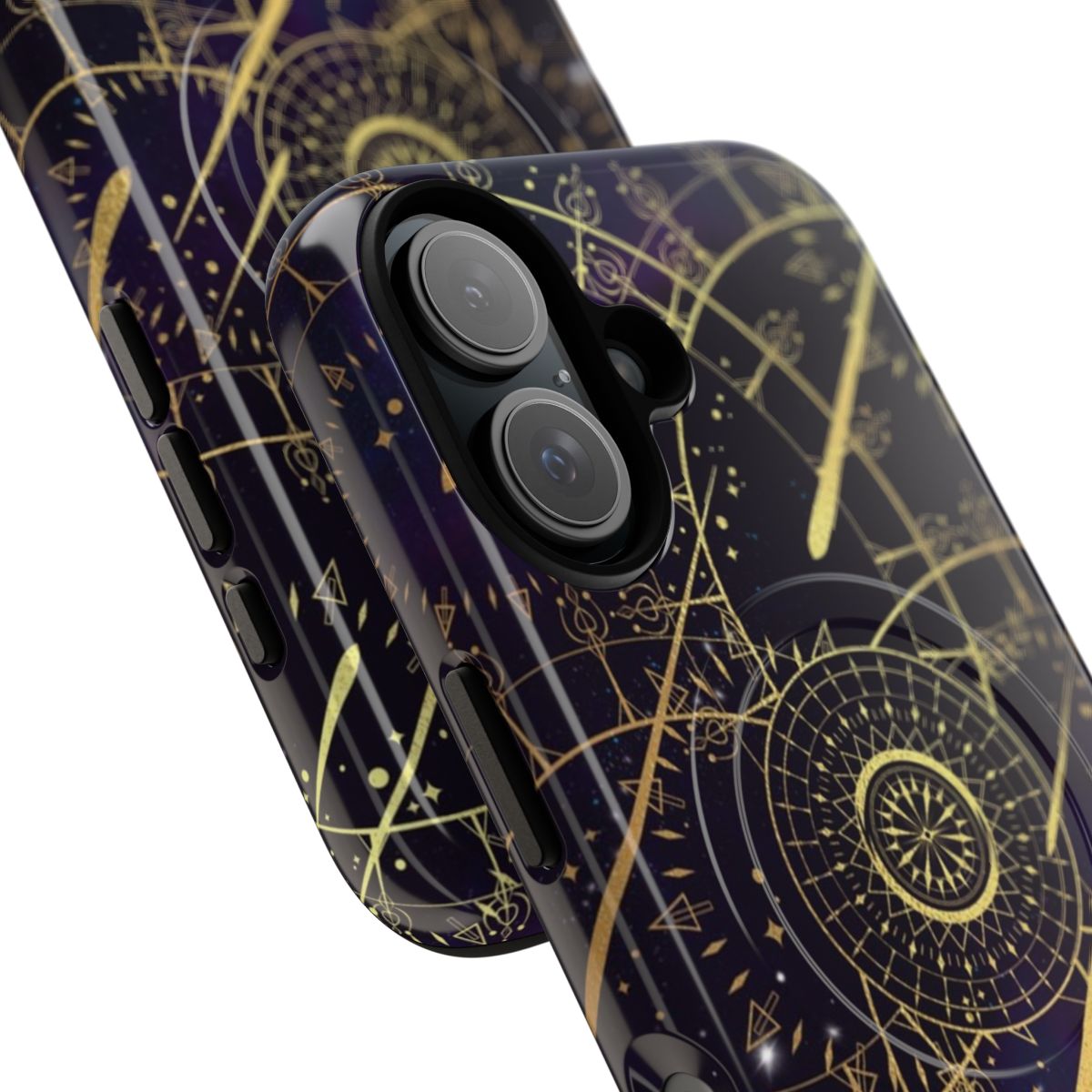 Vibrant and detailed phone case featuring Astrologian-inspired celestial and galaxy artwork from Final Fantasy XIV - Detail