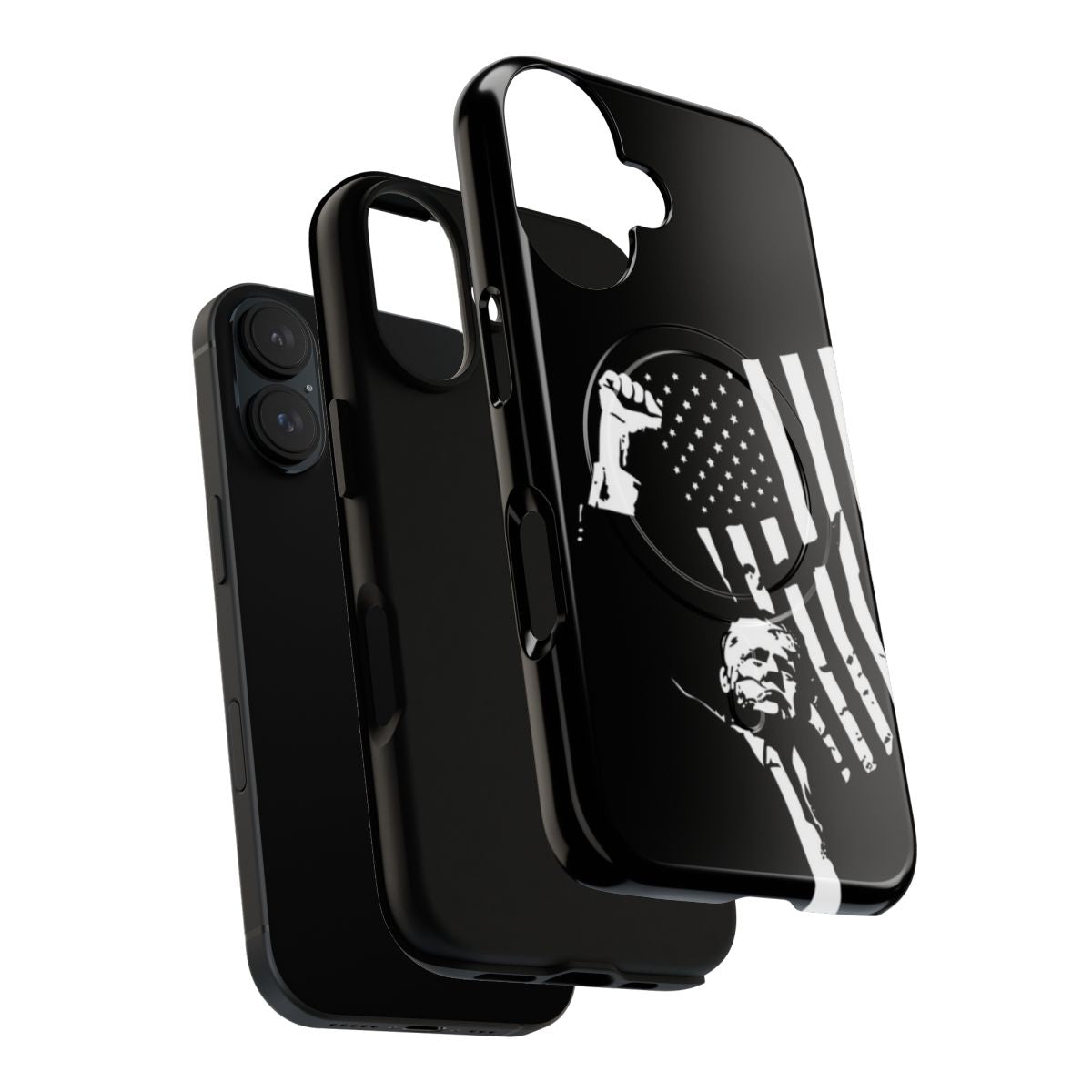 Patriotic-themed phone case with Trump 2024 design - Layers