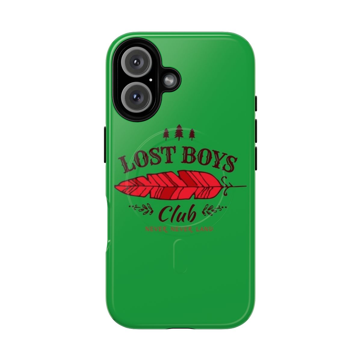 Magnetic tough phone cases with a Peter Pan and Lost Boys Club design