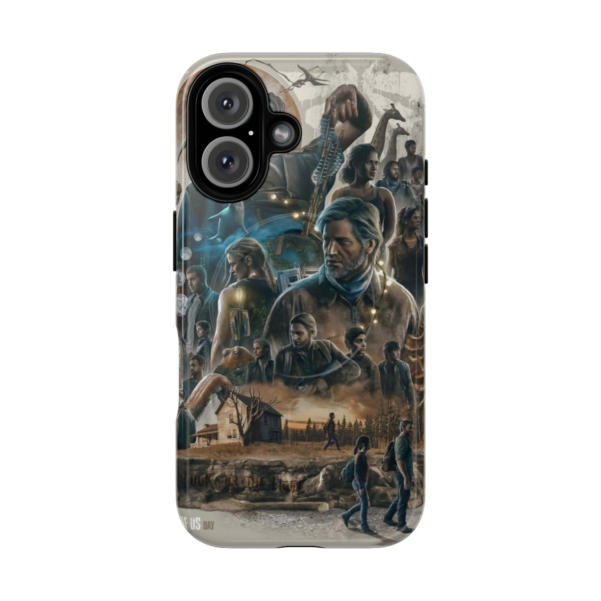 Durable phone case with The Last of Us-inspired design