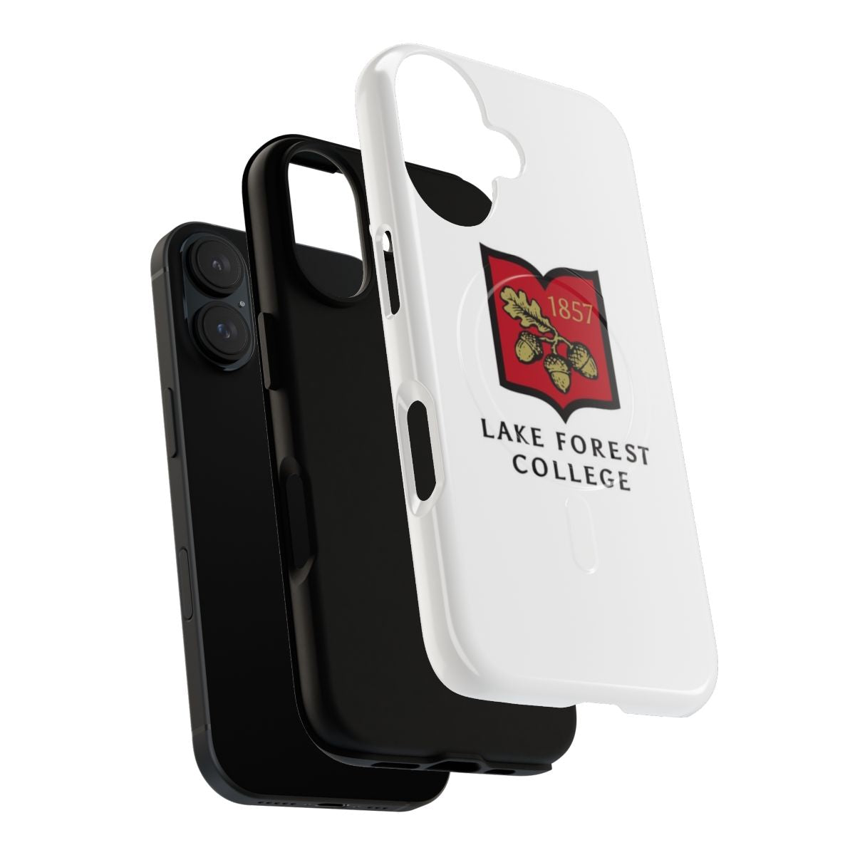 Tough, magnetic phone case featuring the Lake Forest College logo and design - Layers