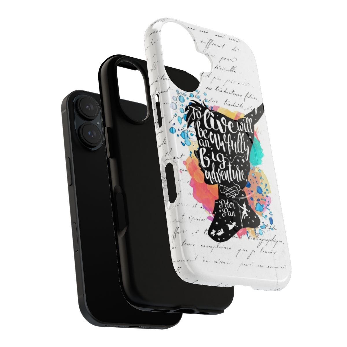 Magnetic tough phone case featuring the classic tale of Peter Pan - Layers