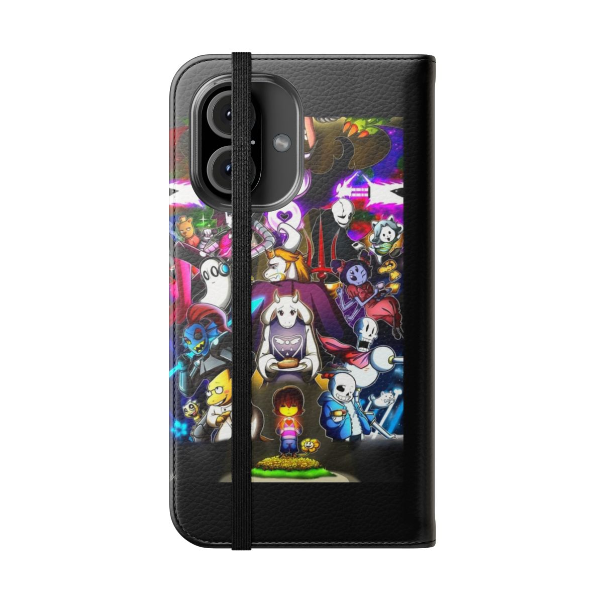 Undertale-Inspired Flip Cover Phone Case - Folded Front