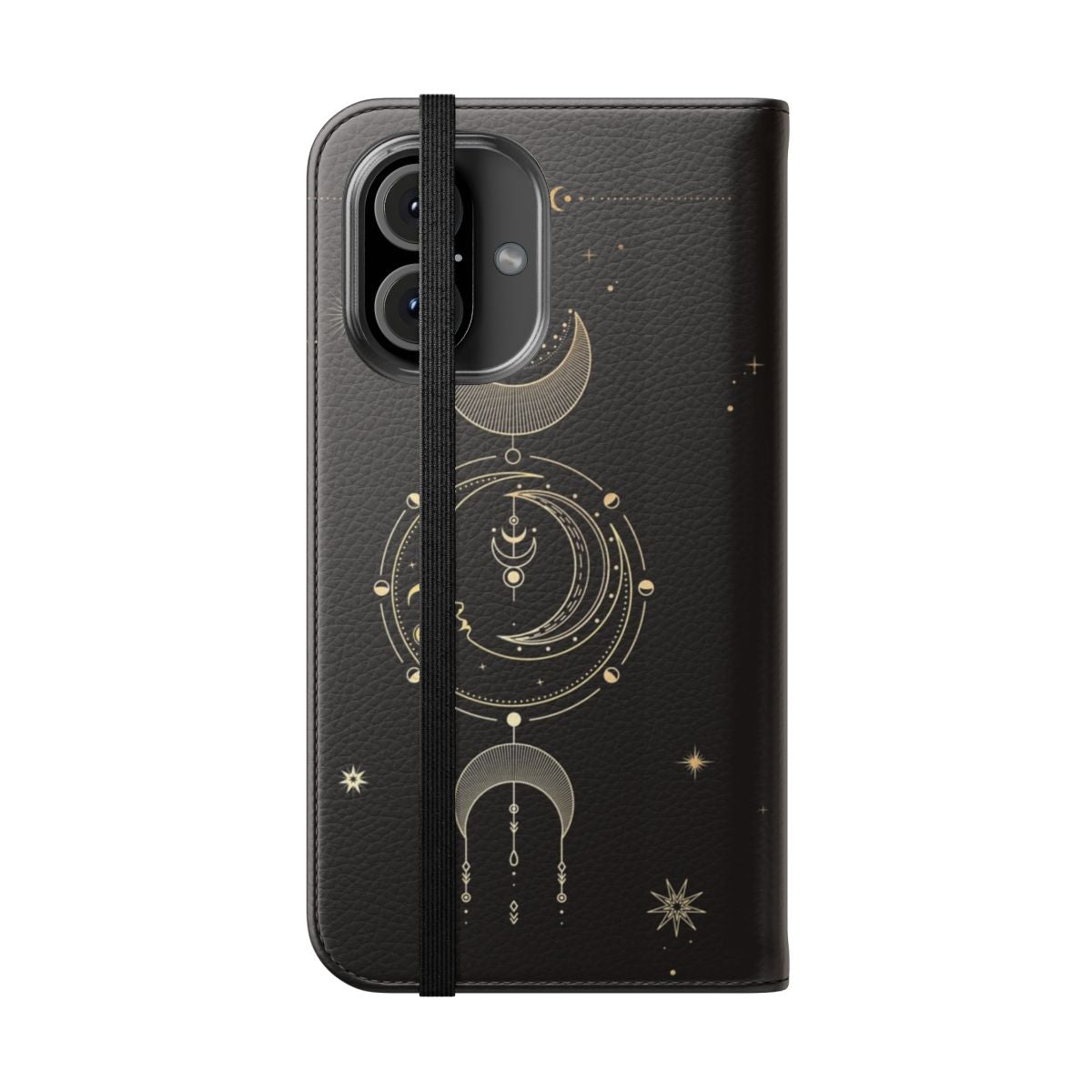 Mystical moon tarot card phone case cover - Folded Front