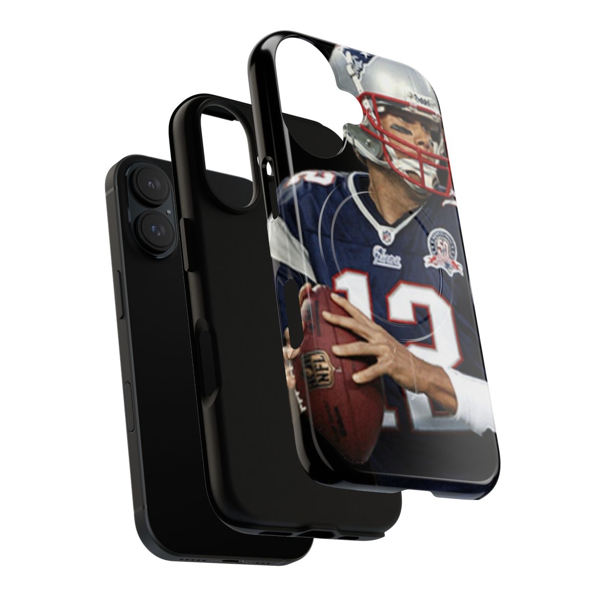 Magnetic tough phone cases for Patriots fans - Layers