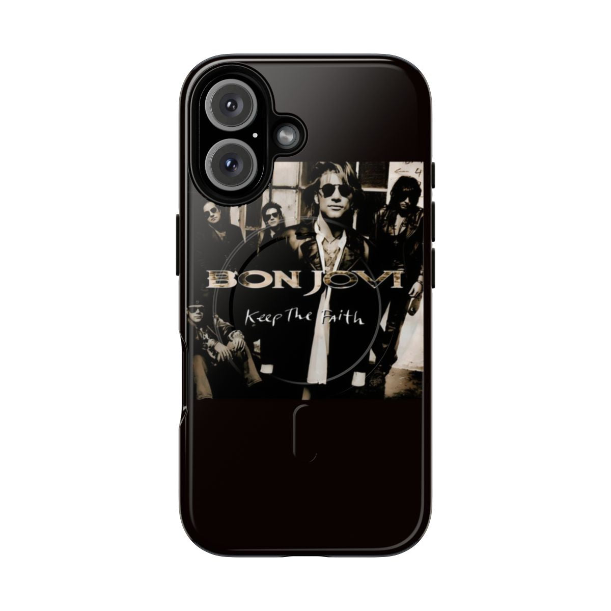 Magnetic phone case featuring vintage-inspired artwork from the band's "Study from Life" concert