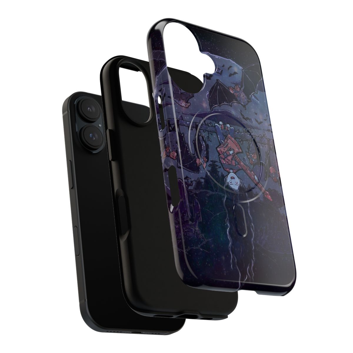 Magnetic tough phone case featuring Marceline the Vampire Queen from the cartoon series Adventure Time - Layers