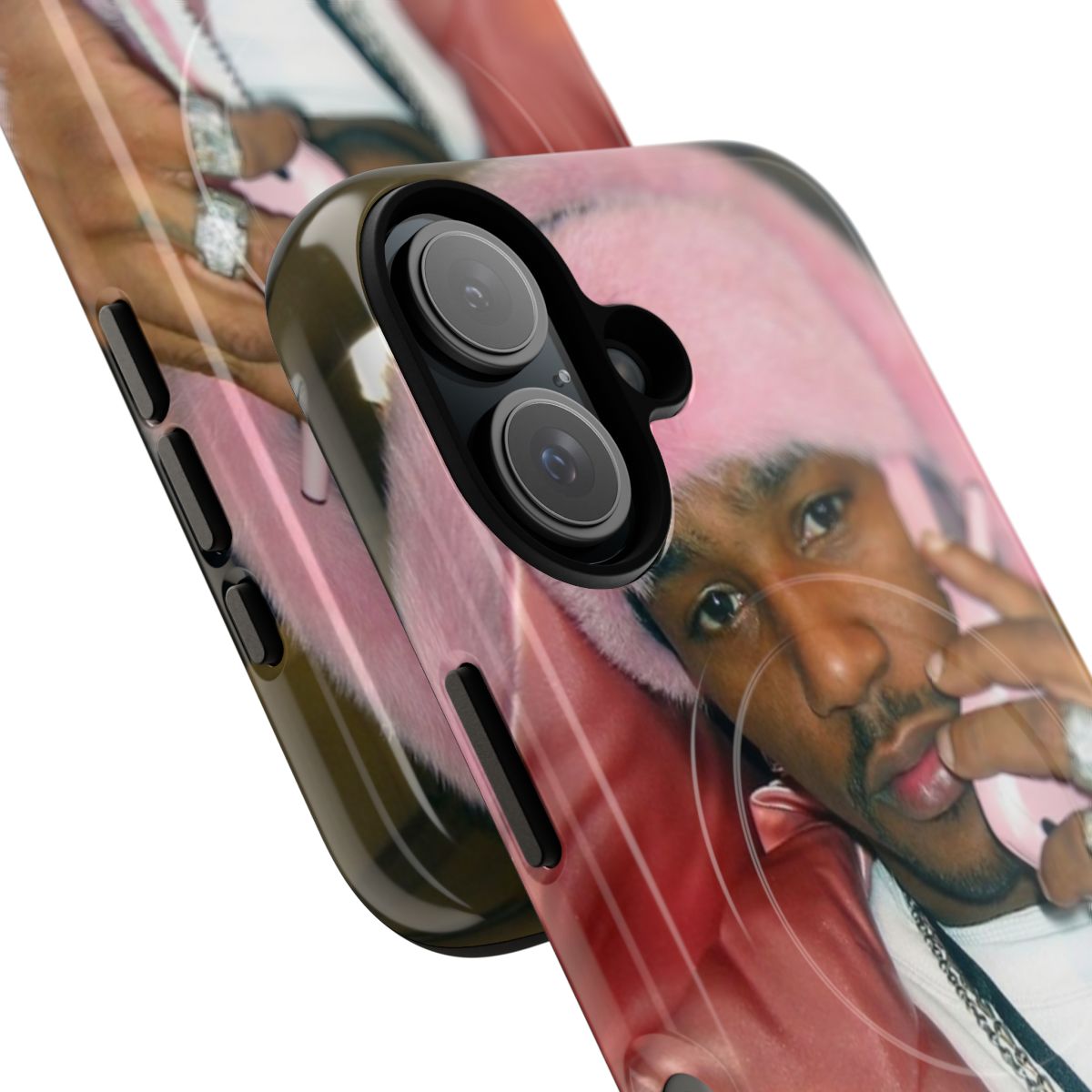 Magnetic tough phone case with soundcloud rapper and hip hop design - Detail