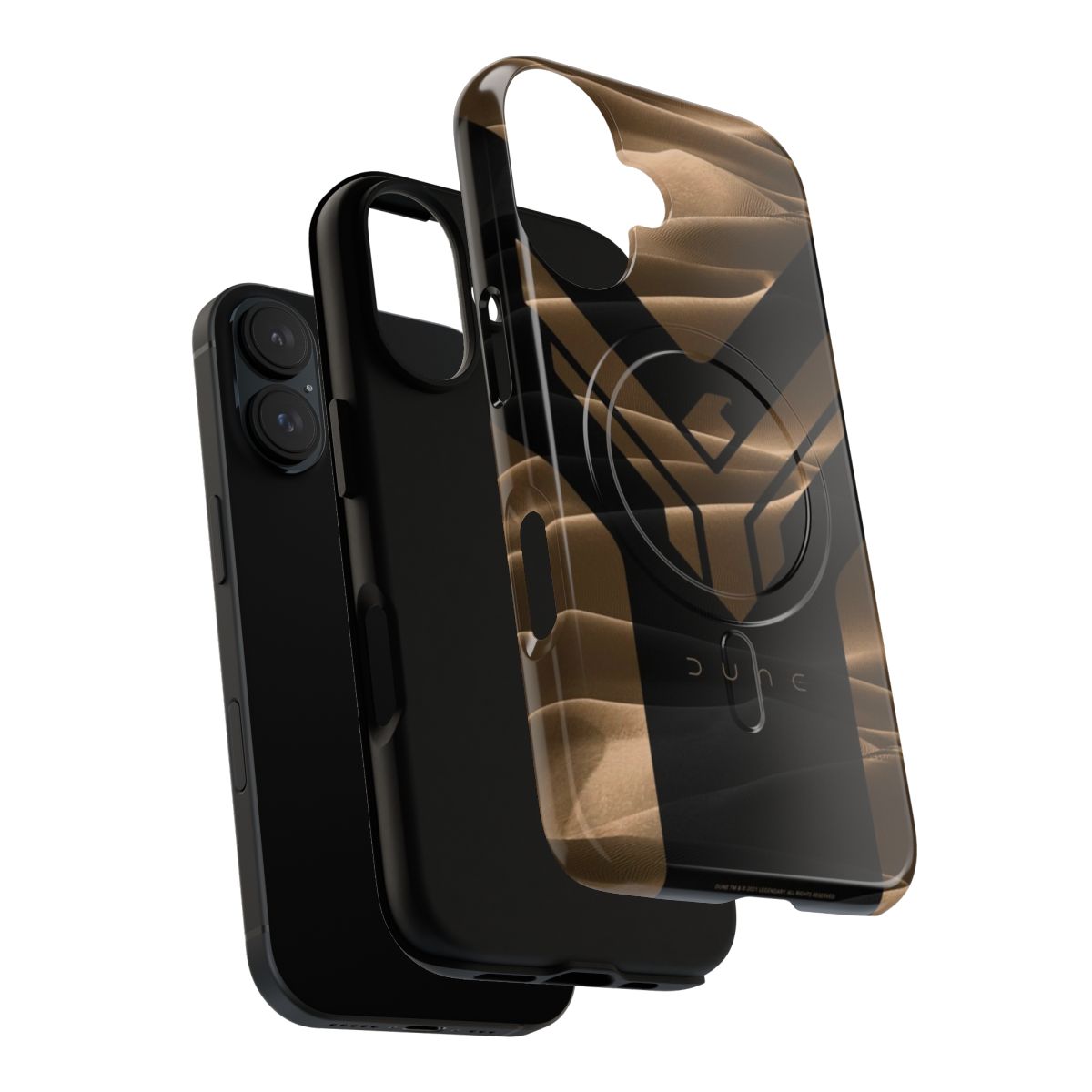 Magnetic tough phone case featuring a Dune-inspired design - Layers