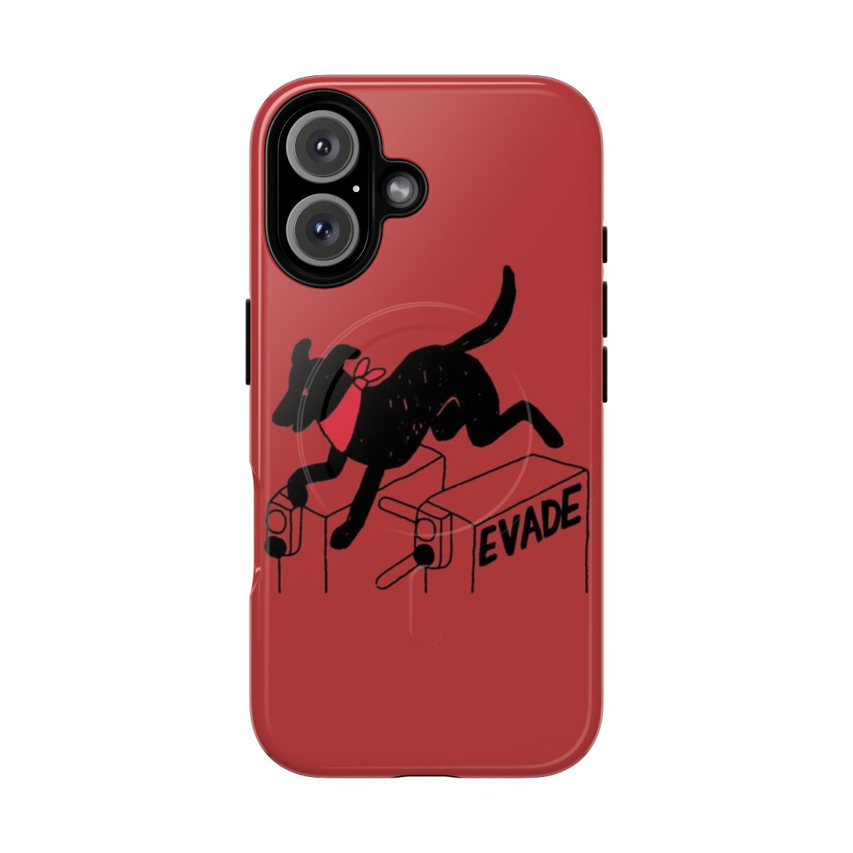 Image of a phone case featuring the iconic Negro Matapacos, a symbol of political resistance and street art.