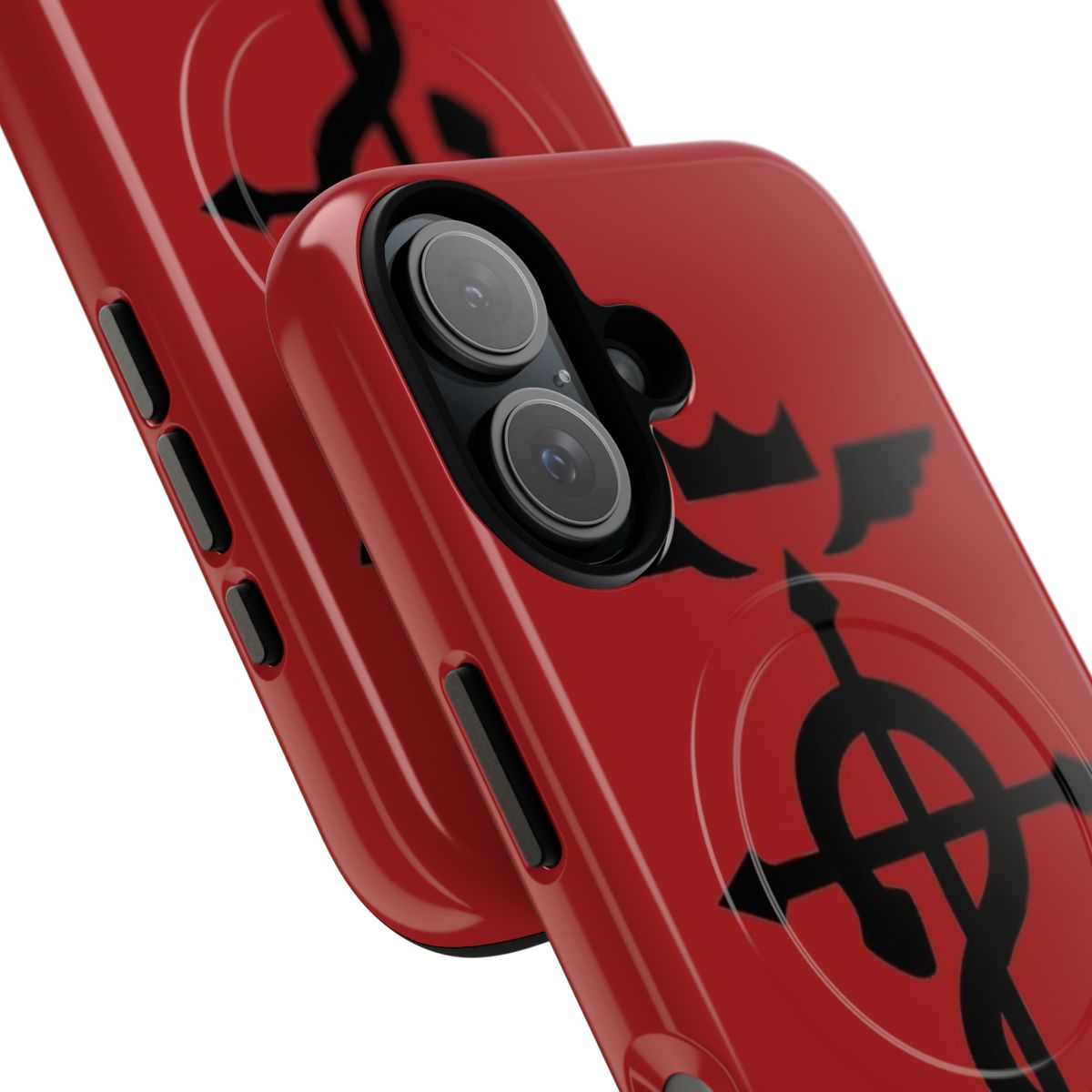 Fullmetal Alchemist-inspired magnetic tough phone case with Flamel symbol design - Detail