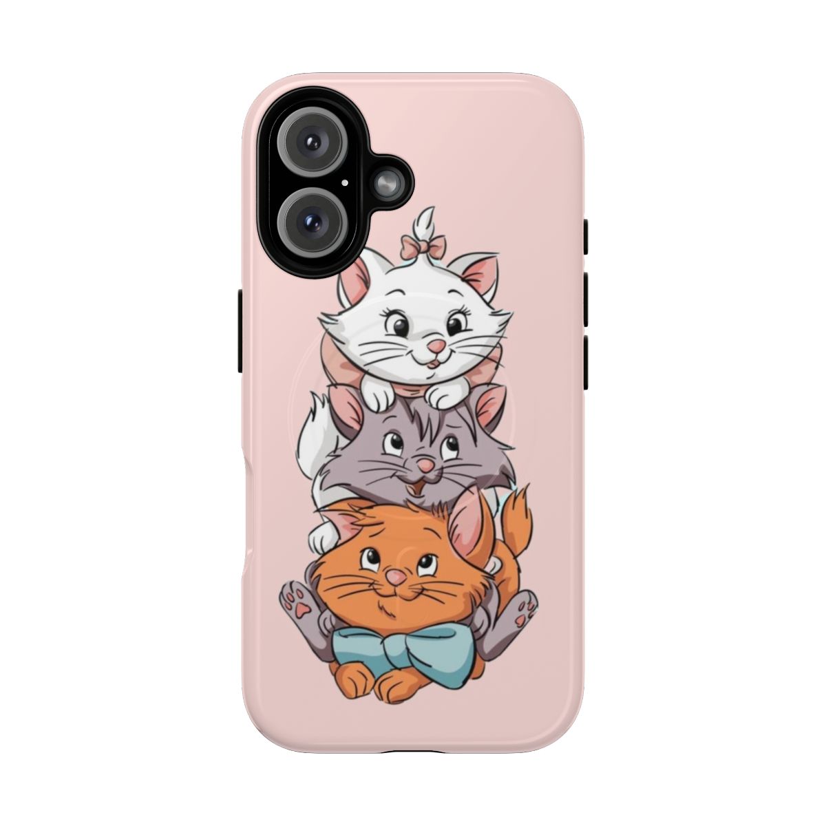 Cute cat phone case with images of Berlioz and Toulouse from the Aristocats