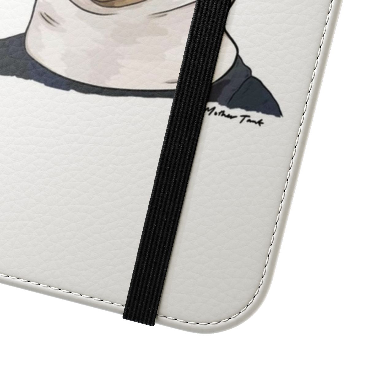 A high-quality flip cover phone case featuring Christopher Moltisanti, a beloved character from the iconic TV series The Sopranos. - Close Up