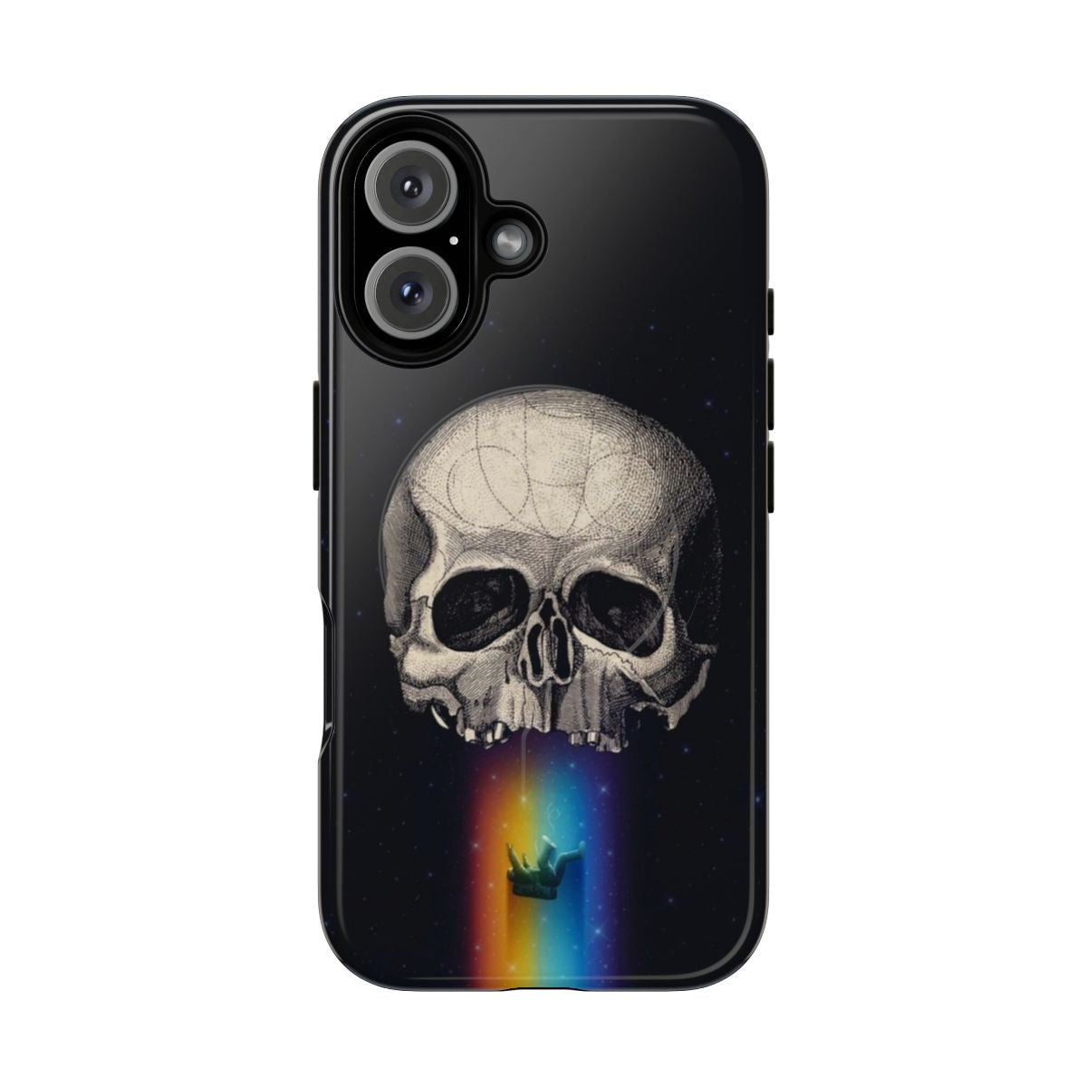 Iridescent Oblivion Magnetic Tough Phone Cases featuring astronaut, space, and cosmic designs