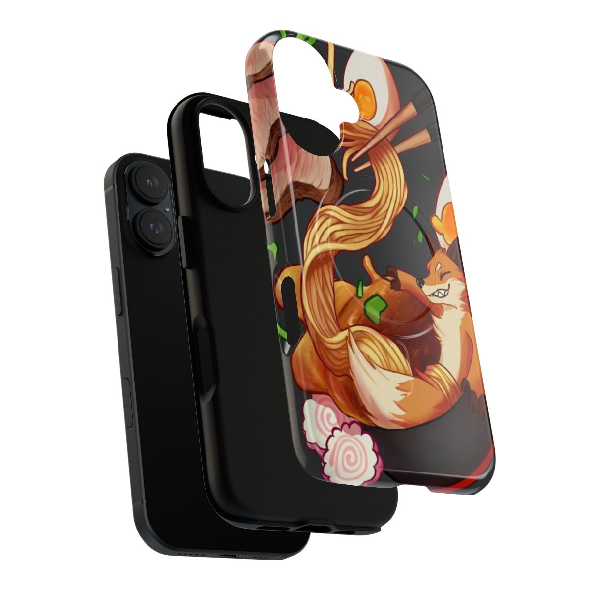 Ramen Fox Magnetic Tough Phone Case - Layers