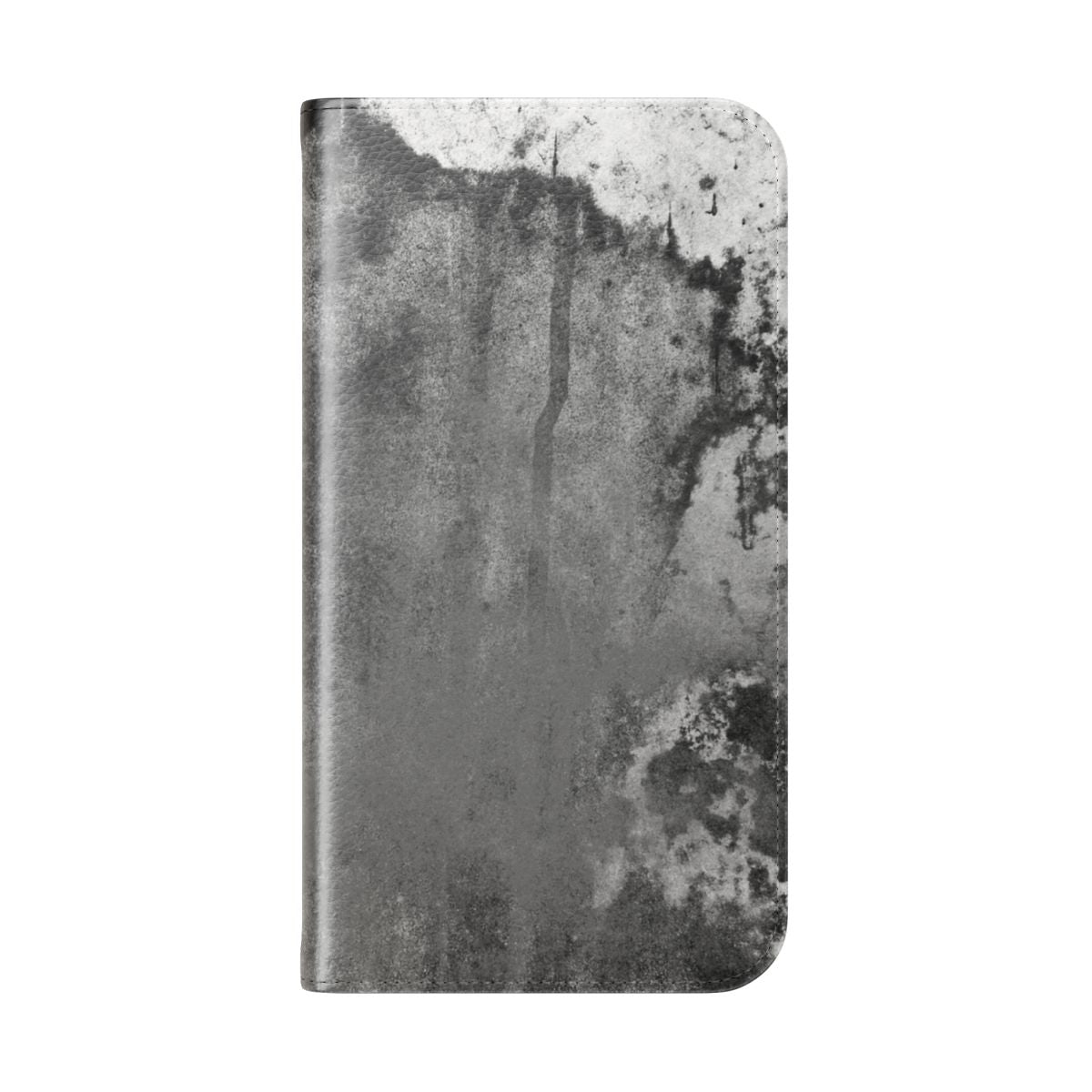 Abstract, grunge, vintage-style phone case with a textured, worn pattern - Folded Back