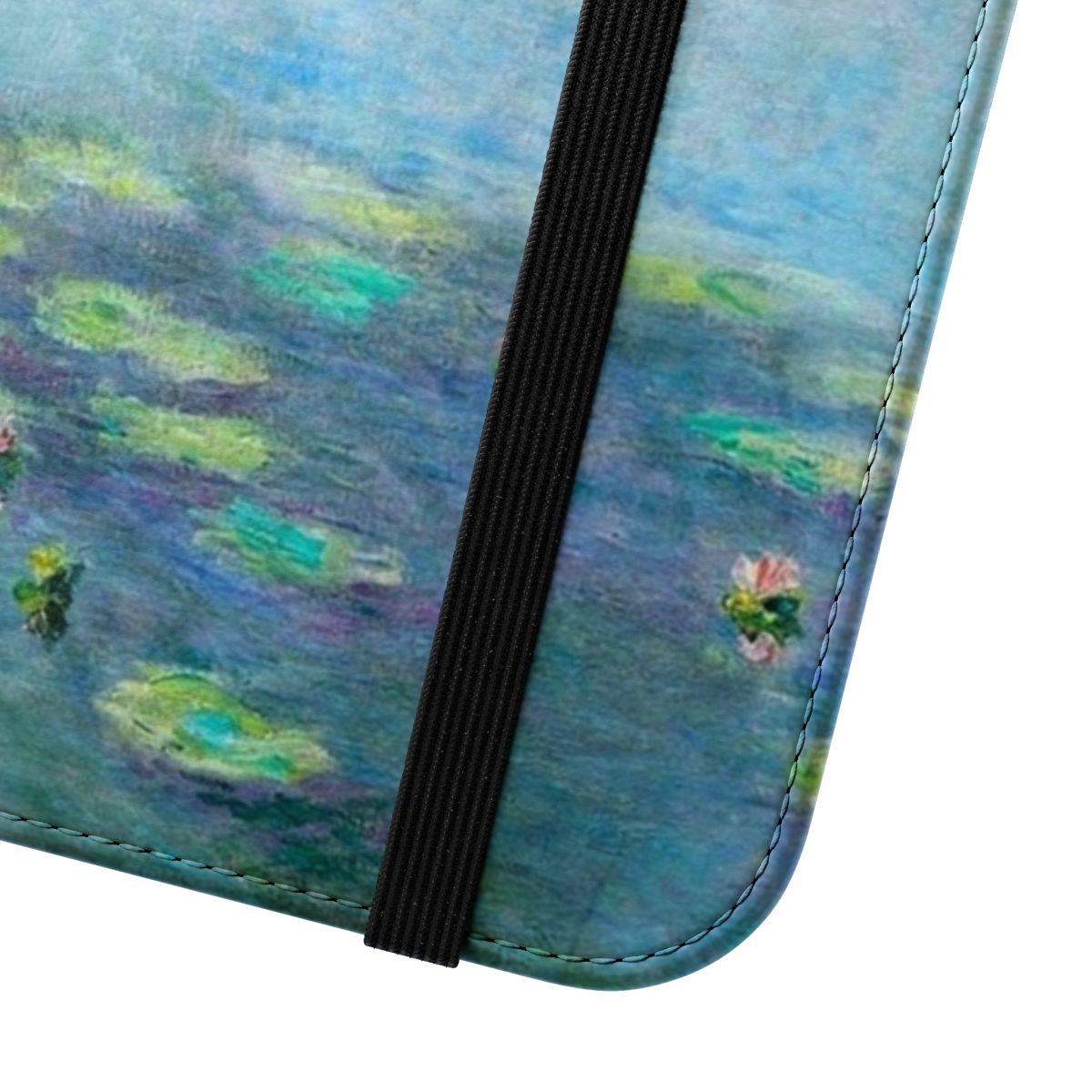 Stylish phone case featuring Monet's iconic Water Lilies painting - Close Up