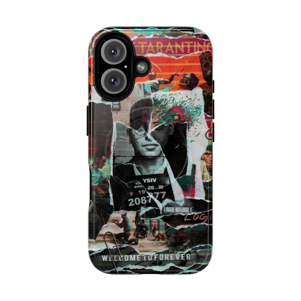 Customized magnetic tough phone case with personalized heat pressure design