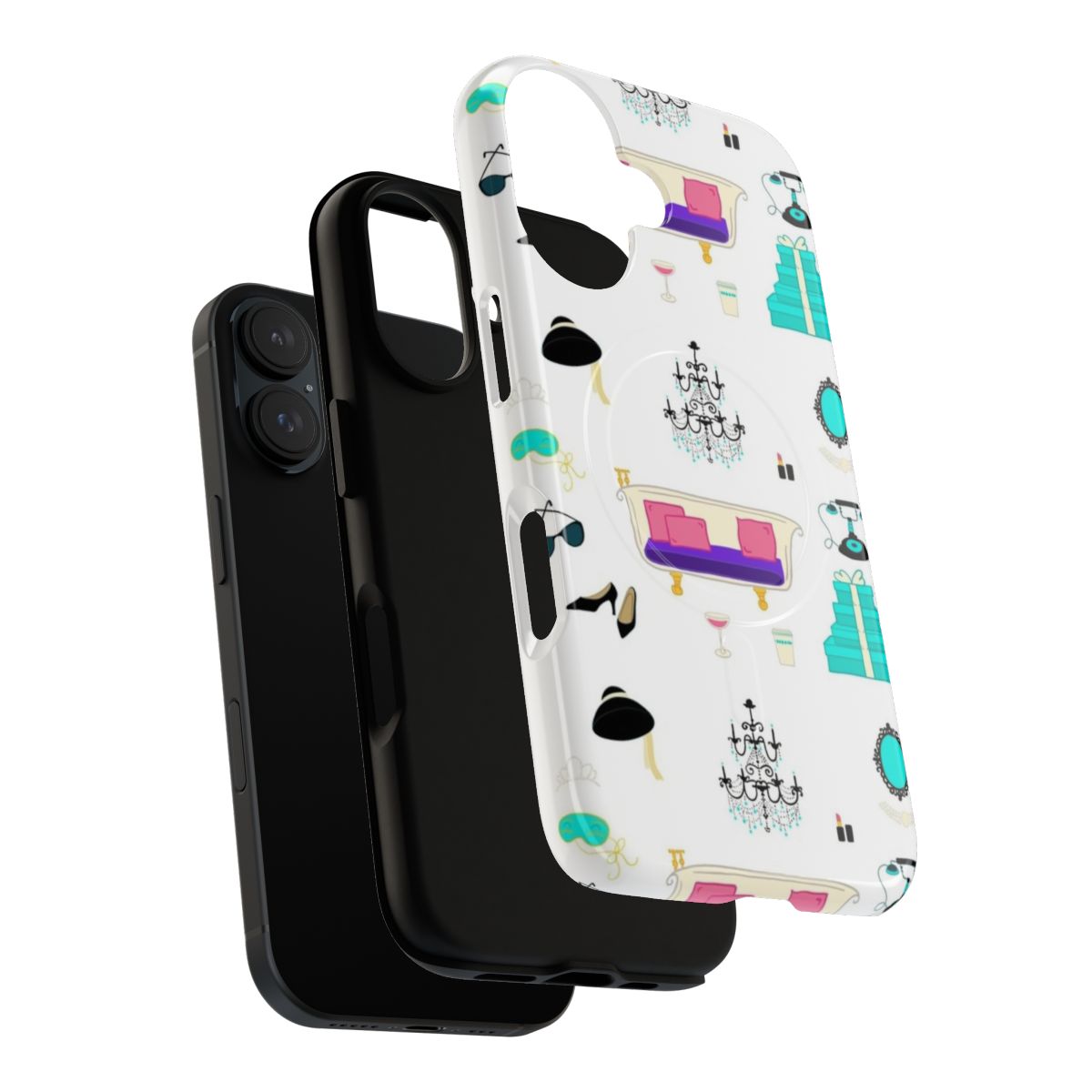 Audrey Hepburn inspired phone case with a classic movie aesthetic and magnetic protective design - Layers