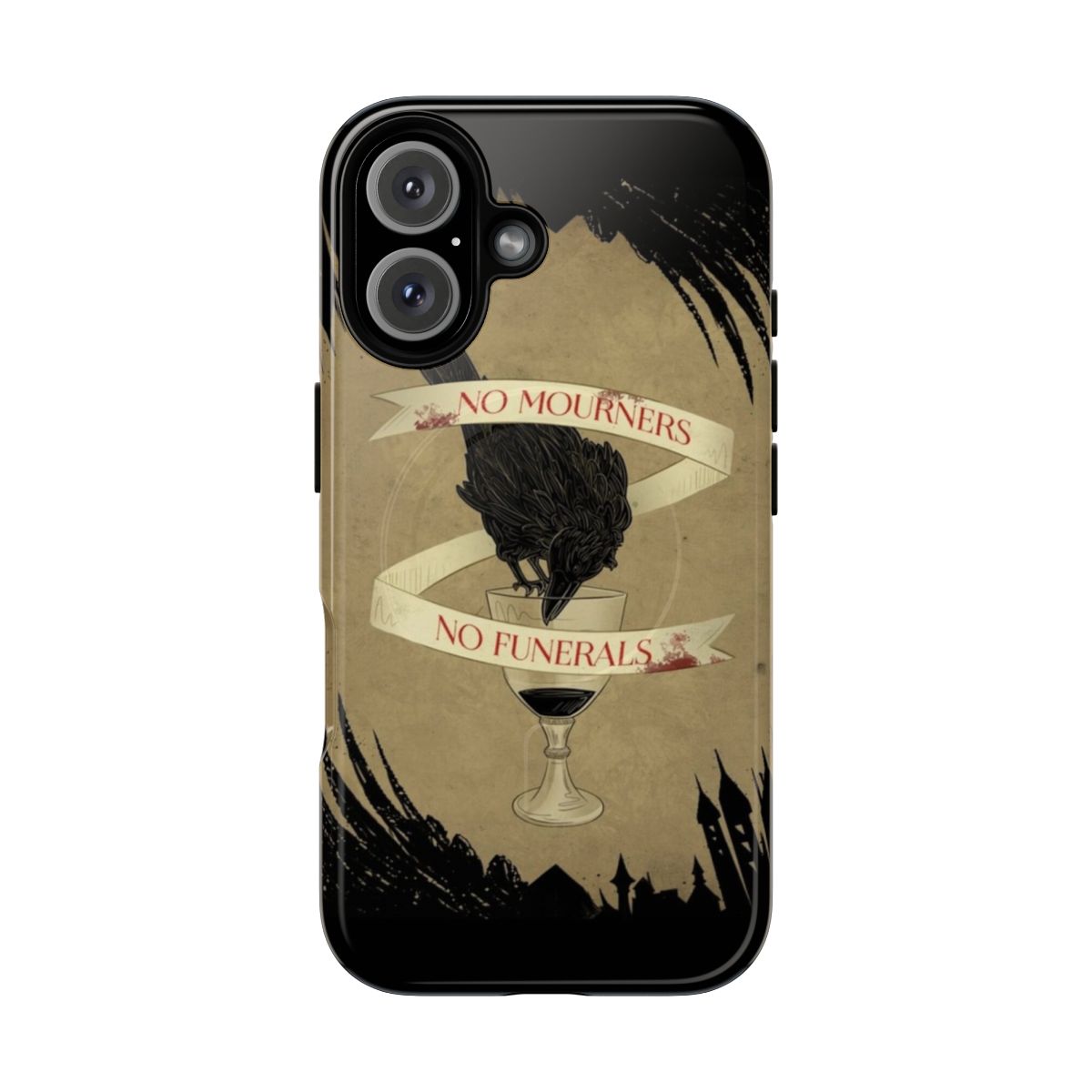 Magnetic tough phone case with "Six of Crows" and "Crooked Kingdom" fan art design